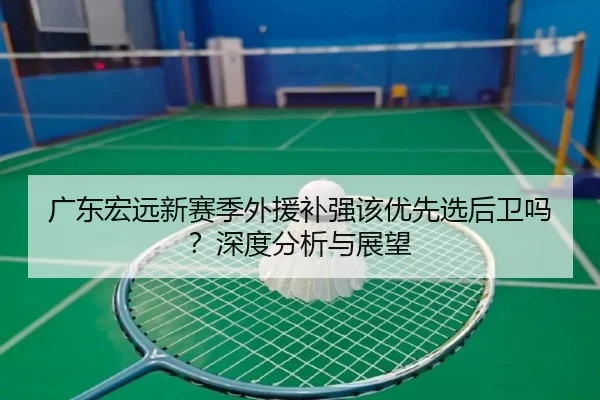 广东宏远新赛季外援补强该优先选后卫吗？深度分析与展望